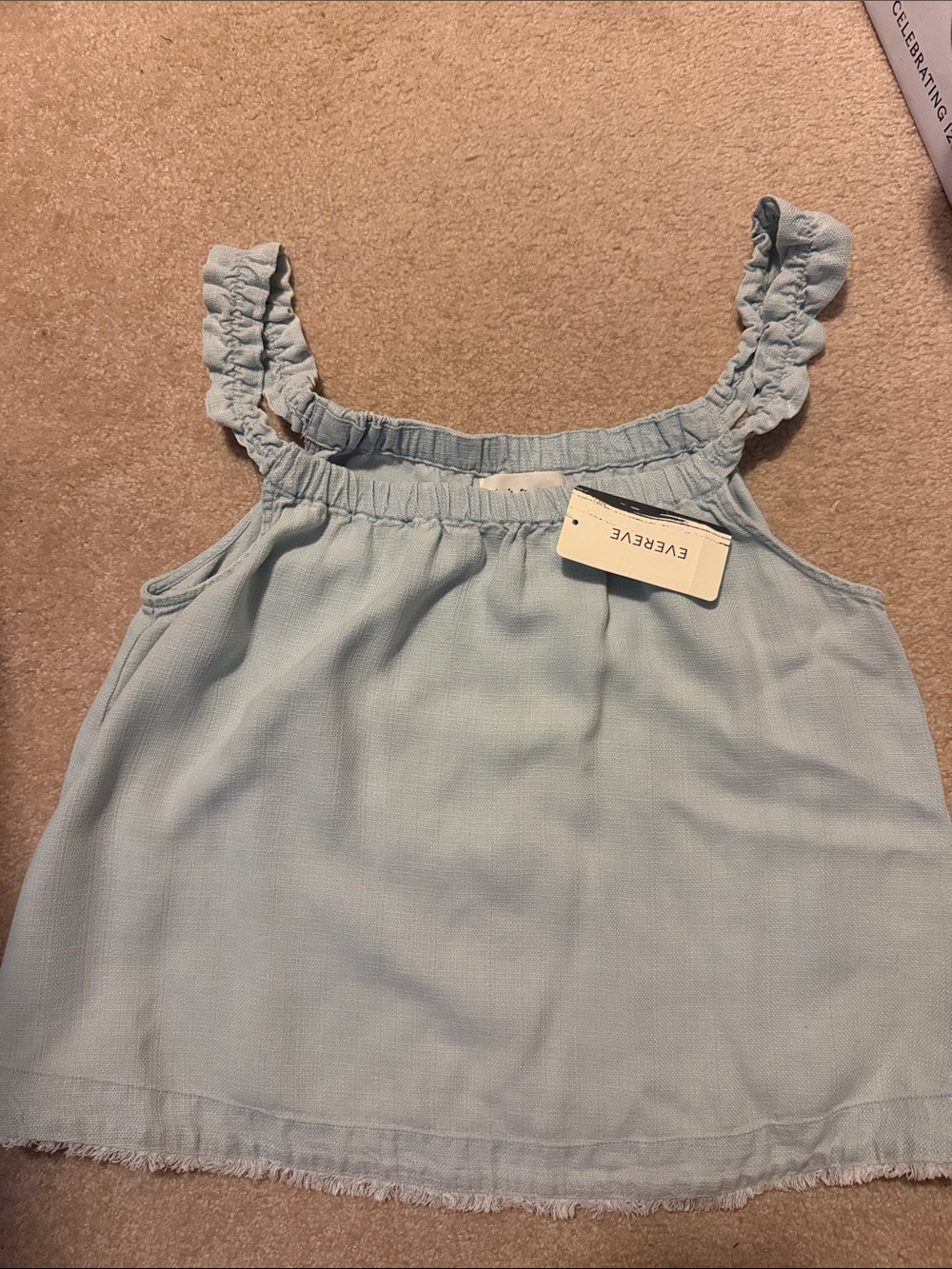 cloth & stone Gathered Chambray Tank